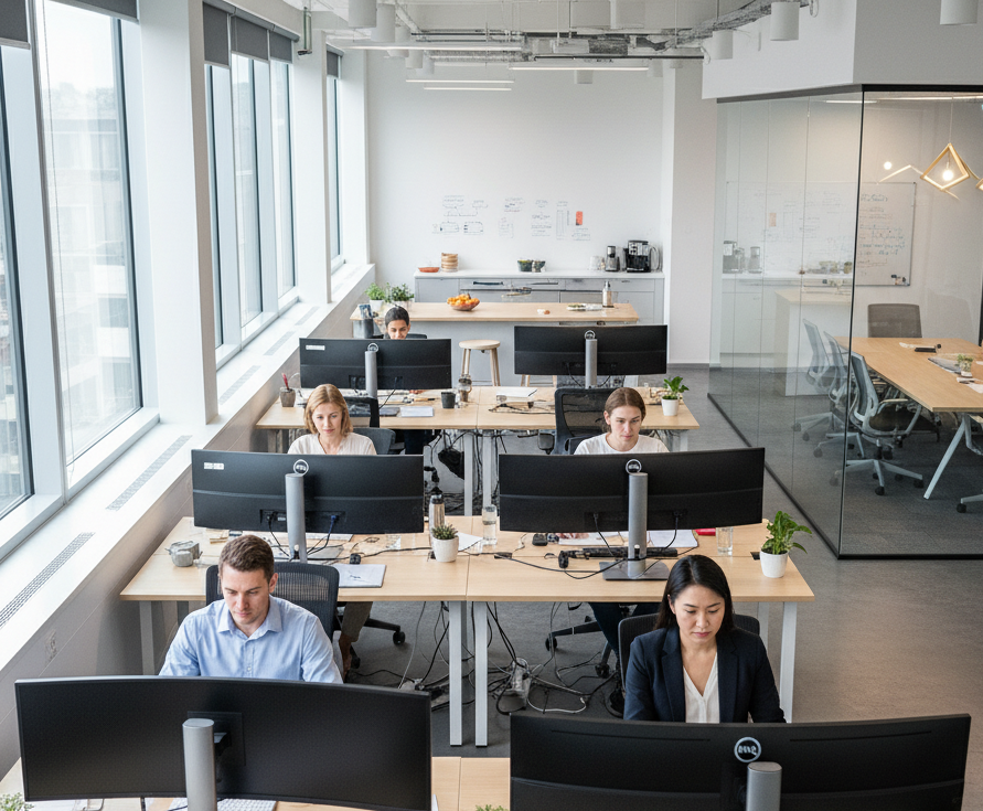 NoraMedia Team bei der Arbeit