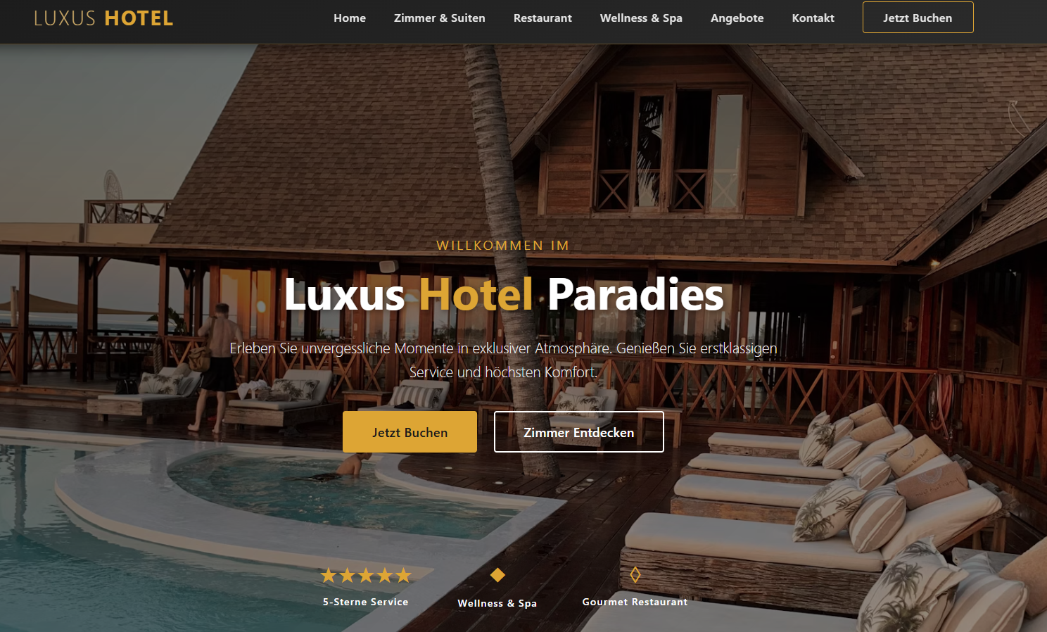 Demo Hotel Webseite