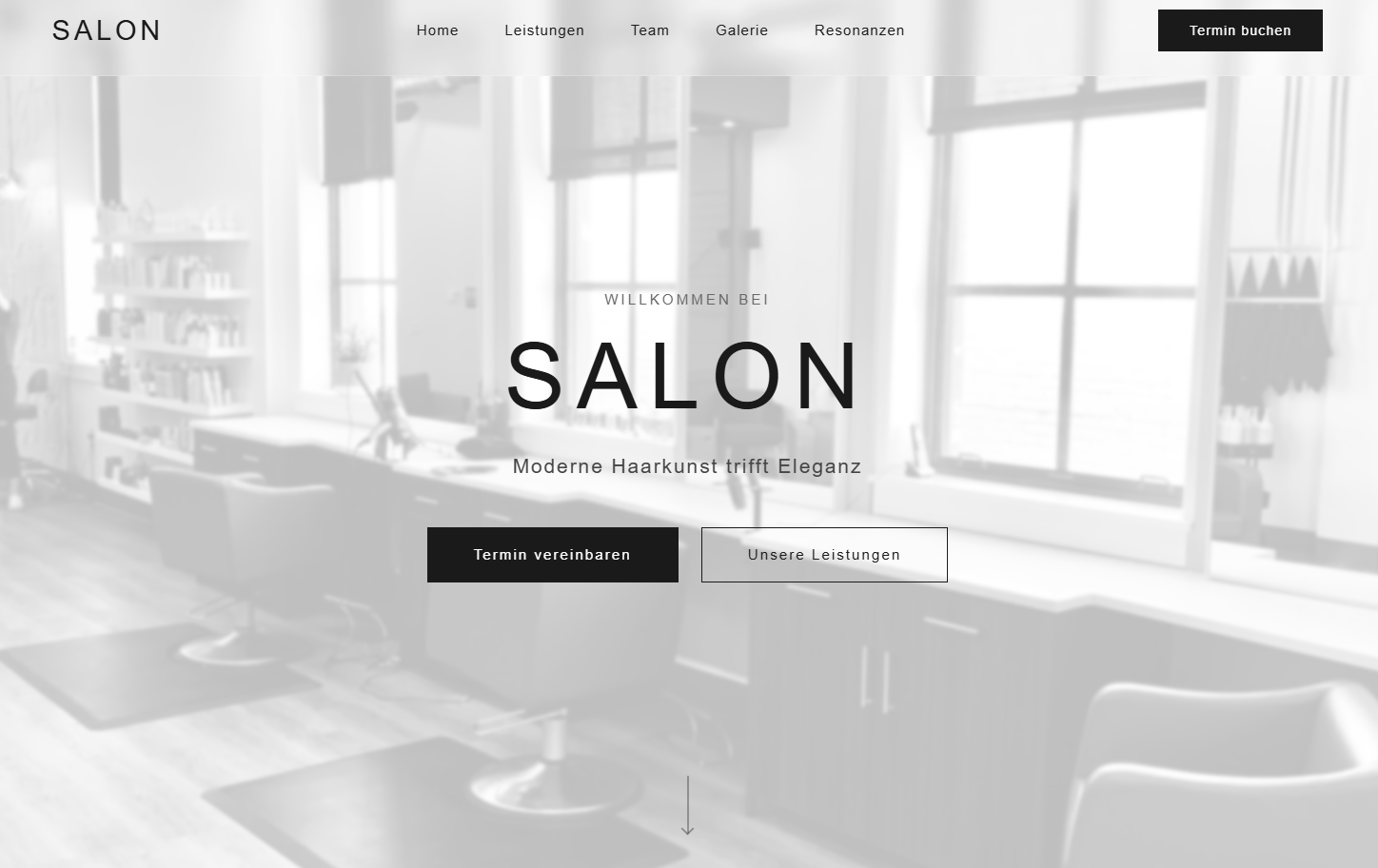 Friseur Salon Webseite